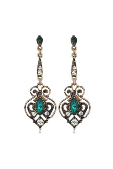 Conjuntos de accesorios de fiesta verdes de cuatro piezas de la década de 1920